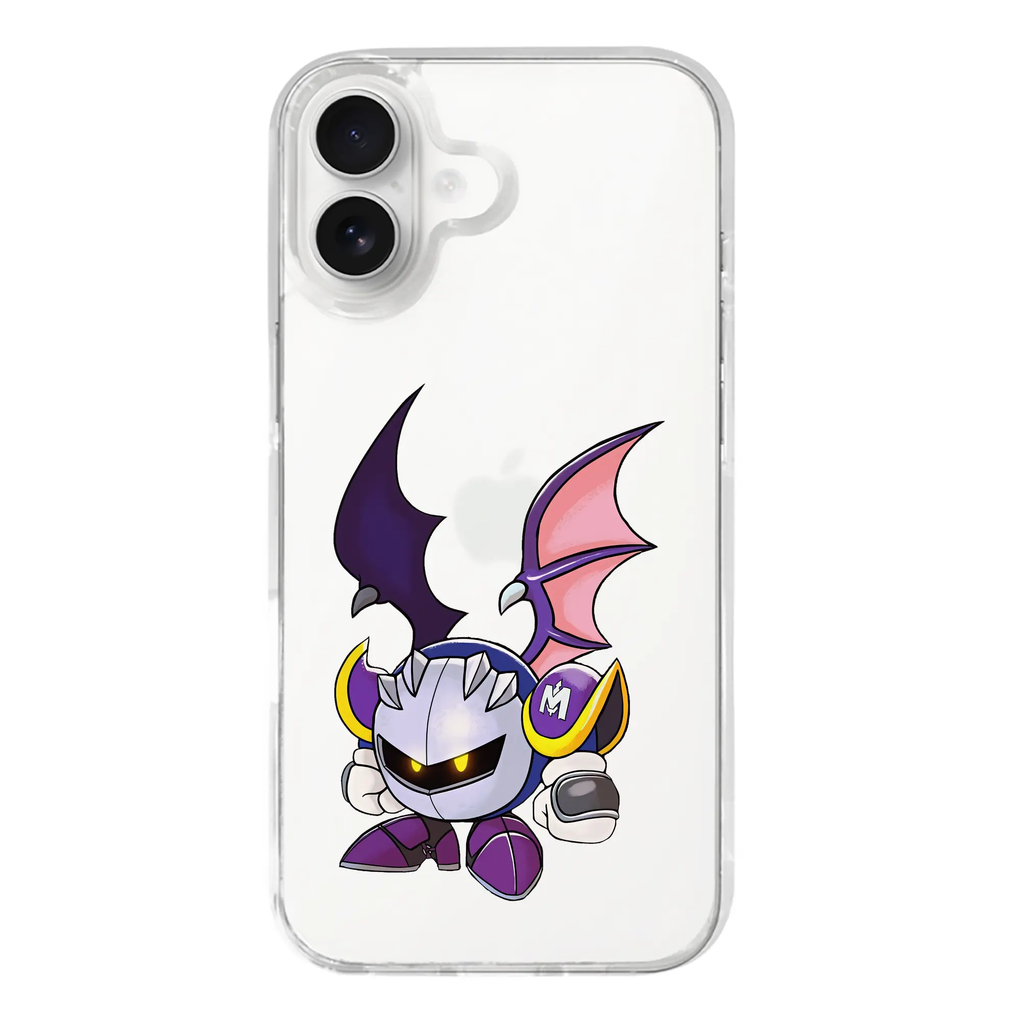 星のカービィ グッズ メタナイト - iPhone 17シリーズ 透明スマホケース – 薄型・耐衝撃・精密フィット保護カバー